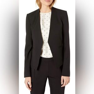 Theory Lanai Open Front Black Blazer - Size 4